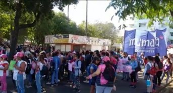Correntinas marchan por el centro de la ciudad en el Día de la Eliminación de la Violencia contra la Mujer