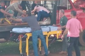 Siniestro vial en Colonia Liebig dejó como saldo 14 cosecheros heridos y hospitalizados