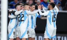 En el primer partido del ao, la Seleccin argentina le gan 3-0 a El Salvador en Estados Unidos
